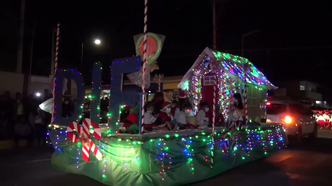 👀❤️Desfile Navideño en Ajalpan Puebla [2021] Recorrido Completo👮🥇