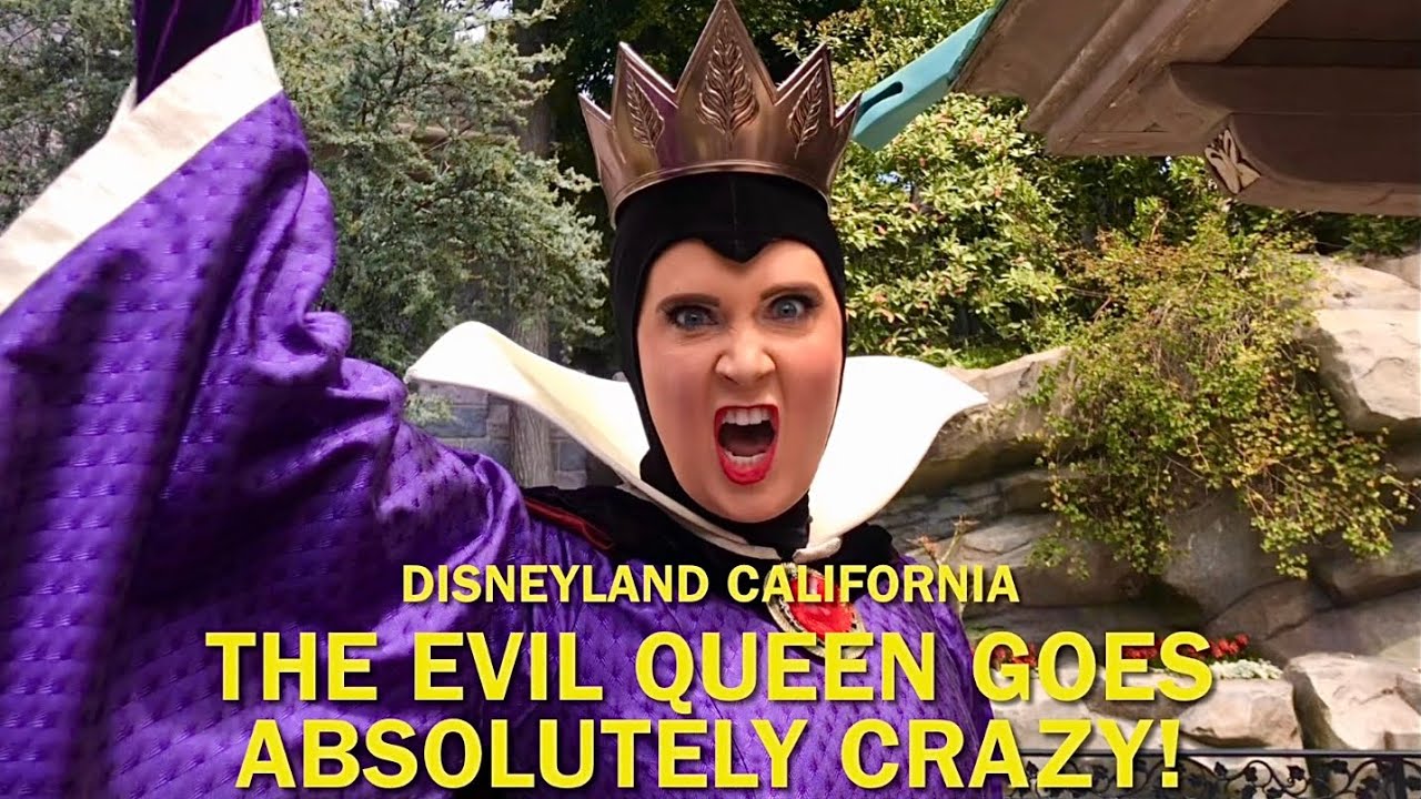 The Evil Queen Goes Absolutely CRAZY! Funniest and Craziest Interaction at Disneyland! #disney