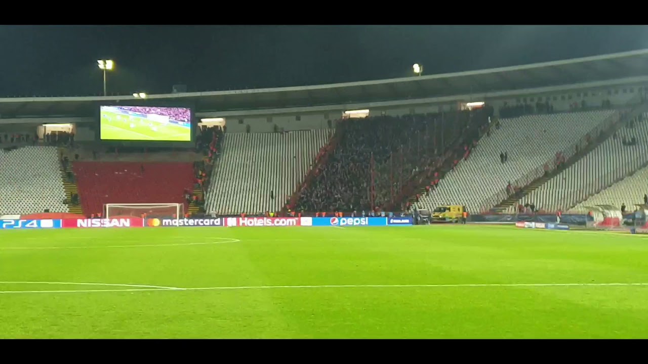 Red Star Belgrade fans greet their guests from Germany |  Germans, our friends through the centuries