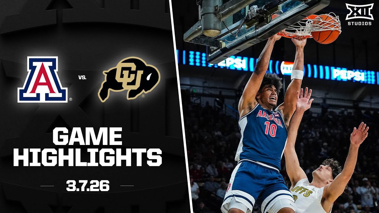 #2 Arizona vs. Colorado Highlights | 2025-26 Big 12 Men's Basketball