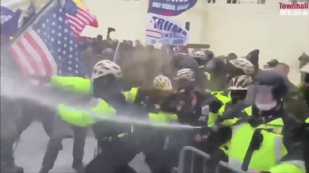 Video shows the moments unrest began at Capitol in Washington