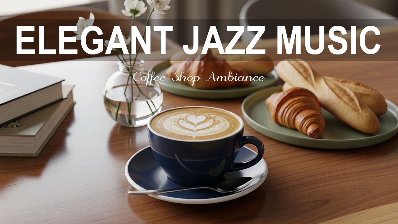 Elegant Jazz Music ☕ Coffee Shop Ambiance - Bossa Nova Instrumental & Jazz Music for Morning Coffee