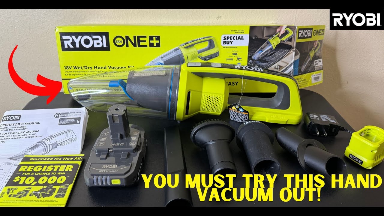 Is the RYOBI 18V ONE+ Cordless Wet/Dry Hand Vacuum Kit a good investment? | (PCL702KSB) 🤔