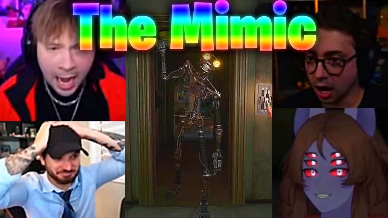 YOUTUBERS SURTAM com o MIMIC em FNAF SECRET OFTHE MIMIC! Reação REAL ao SEGREDO DO JOGO! 😱🔥