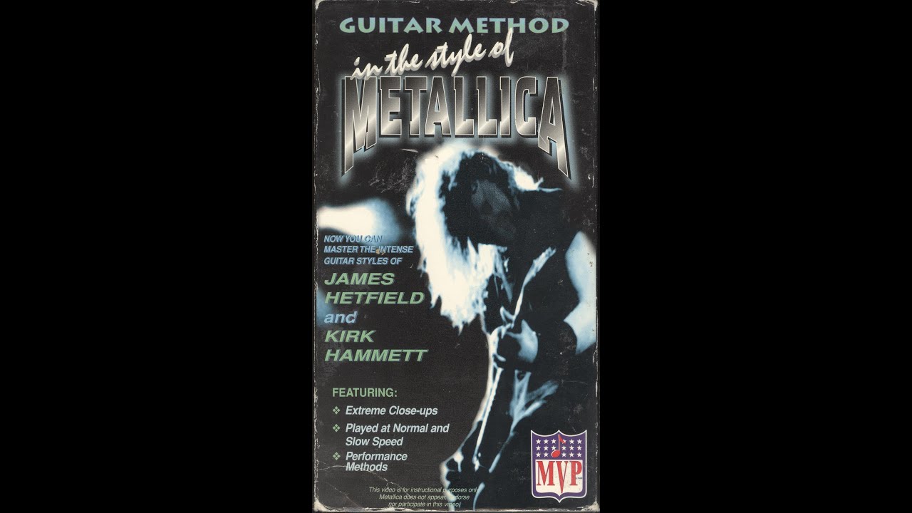 Opening to Guitar Method: In the Style of Metallica 1996 VHS (weird opening, potatocam)