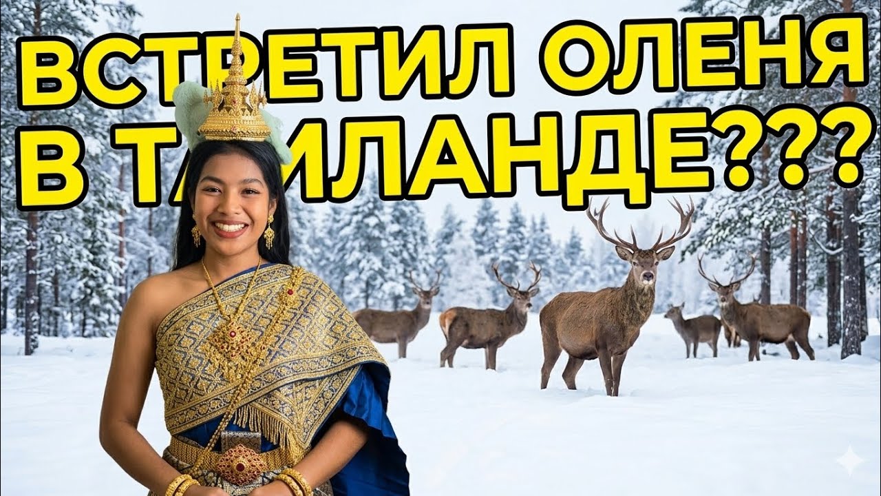 В Таиланде можно встретить всё… но оленя? 😅  Вот это поворот