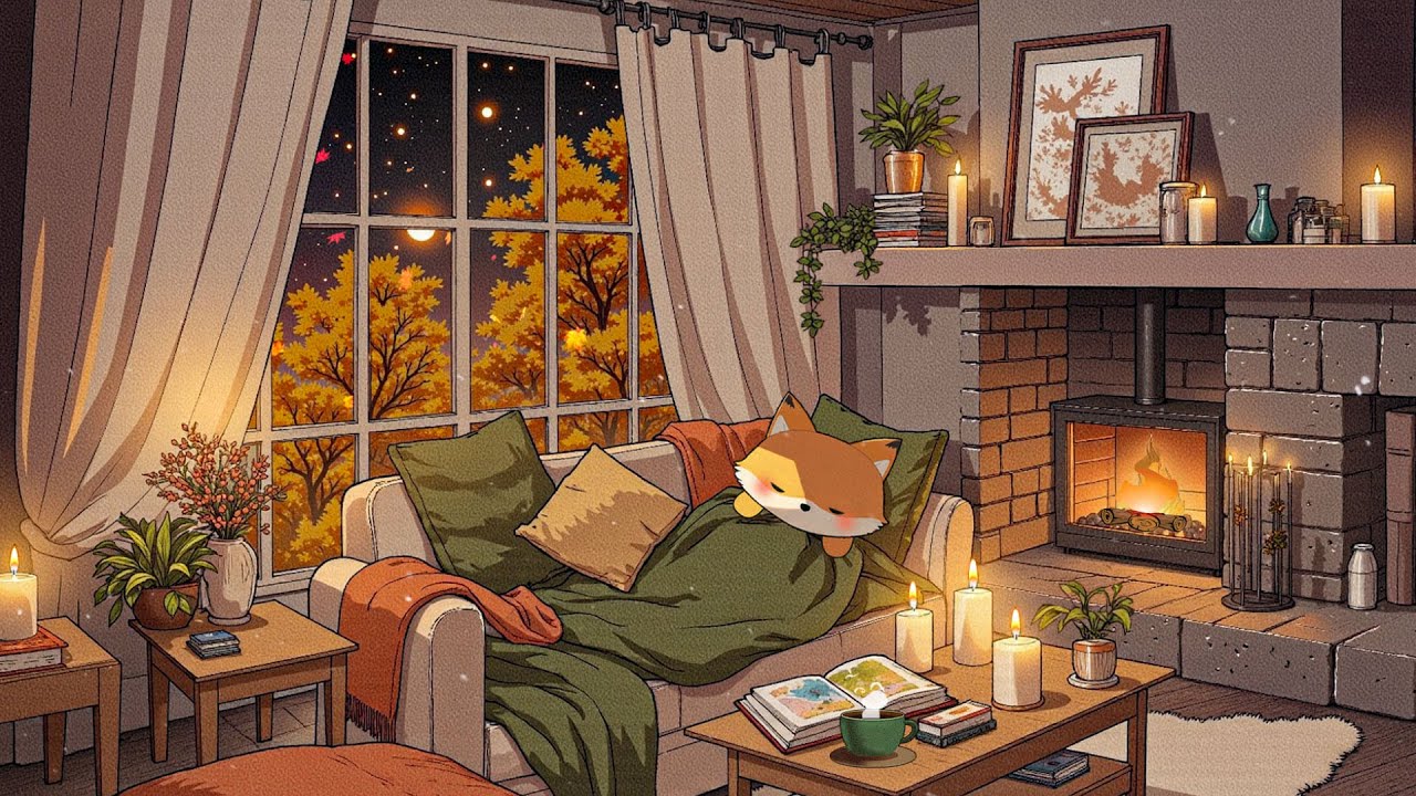 Autumn Night Dreams 🌙🍂 Lofi Beats for Calm & Reflection 🎧