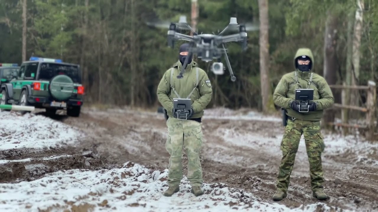 Drony w służbie na granicy polsko-białoruskiej