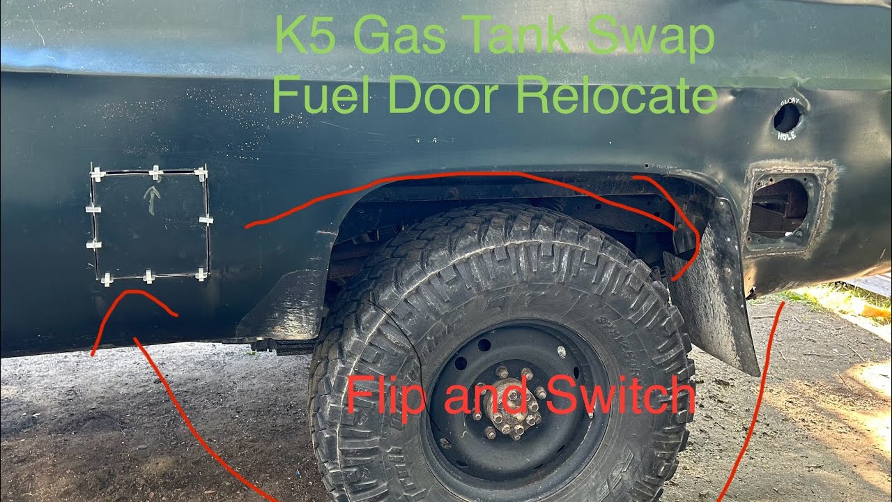 HaFast Garage - SQUAREBODY K5 BLAZER TANK SWAP FUEL DOOR RELOCATE - Part1