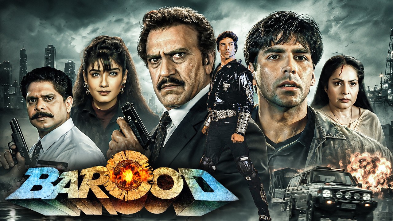 बारूद (1998) Barood Akshay Kumar Full Movie 4K | Raveena Tandon | Amrish Puri | 90s Bollywood Movie