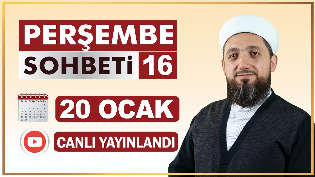 Perşembe Sohbeti-16 | Dinden çıkaran şeyler ! 20.01.2022