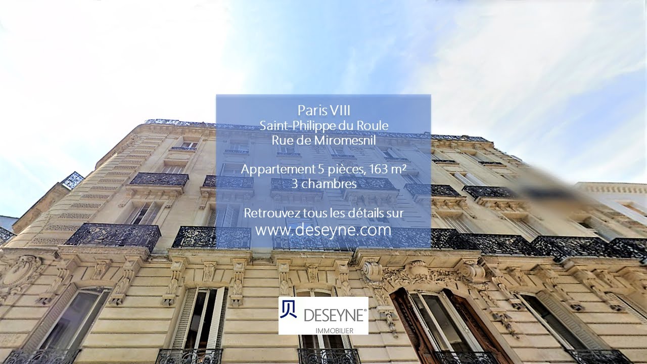 Location appartement Paris 8, St-Philippe du Roule, 5 pièces, 3 chambres