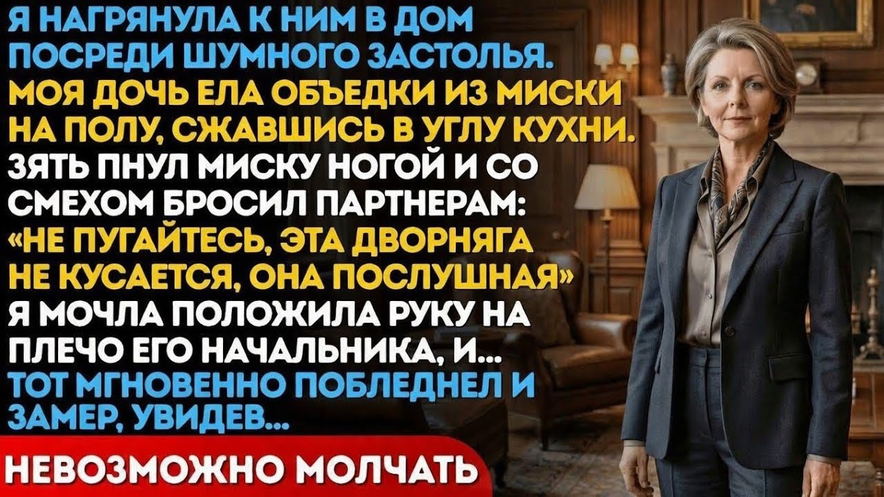 Дочь не отвечала три недели. Я застала её с объедками у собачьей миской. Зять пожалел, что открыл