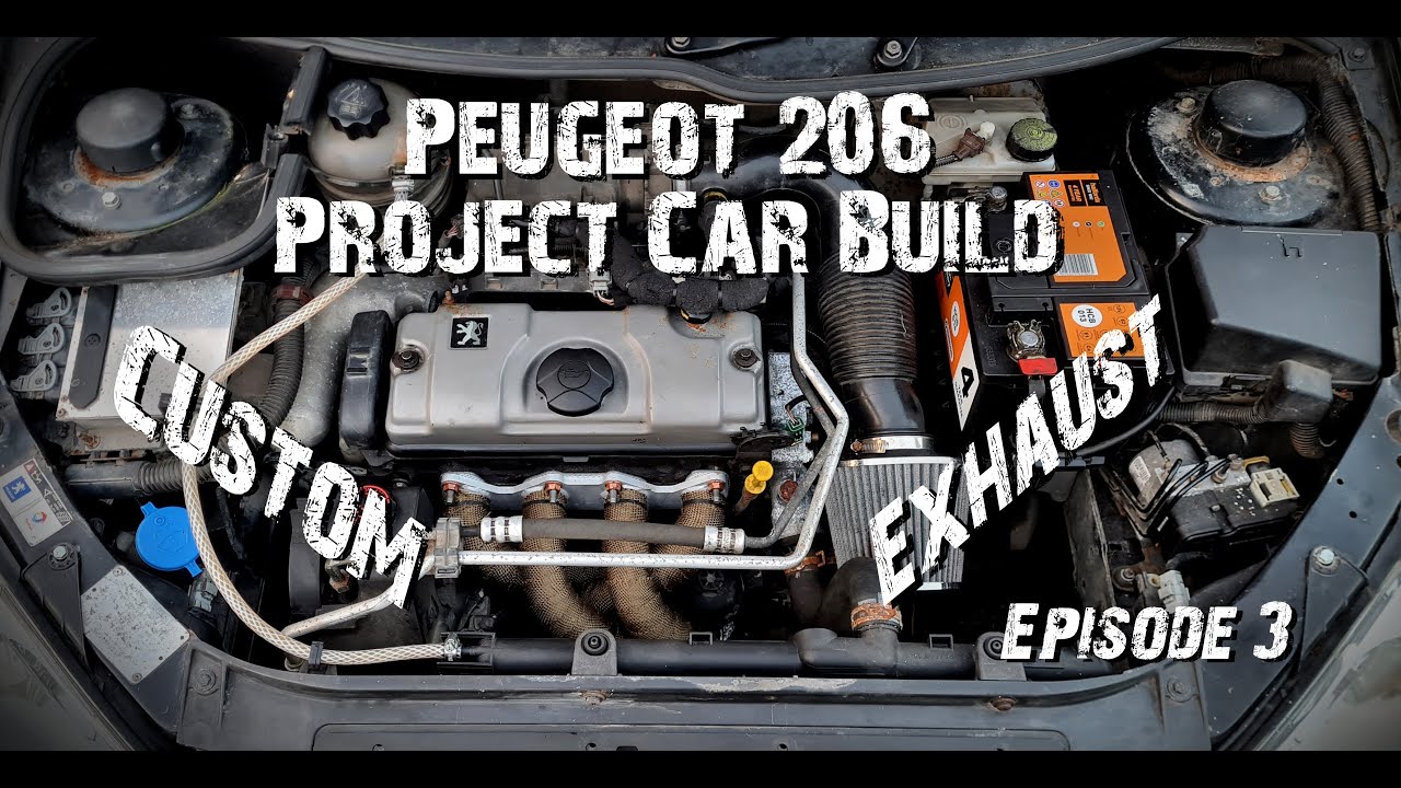 Peugeot 206 Project Car Episode 3 (Custom Exhaust!!!)