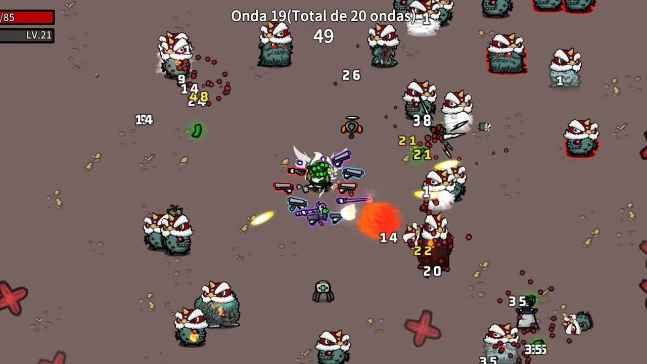 Doze armas de uma só vez! | Brotato (mobile) 