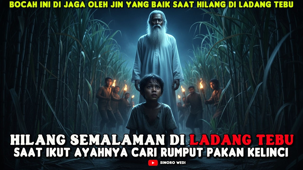 HILANG SEMALAMAN DI LADANG TEBU SAAT IKUT AYAHNYA MENCARI RUMPUT UNTUK KELINCI