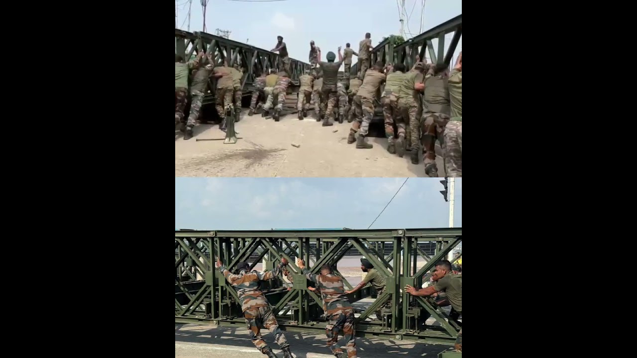 Indian Army Builds 110-ft Tawi&nbsp;Bridge&nbsp;in 12 Hours in Jammu