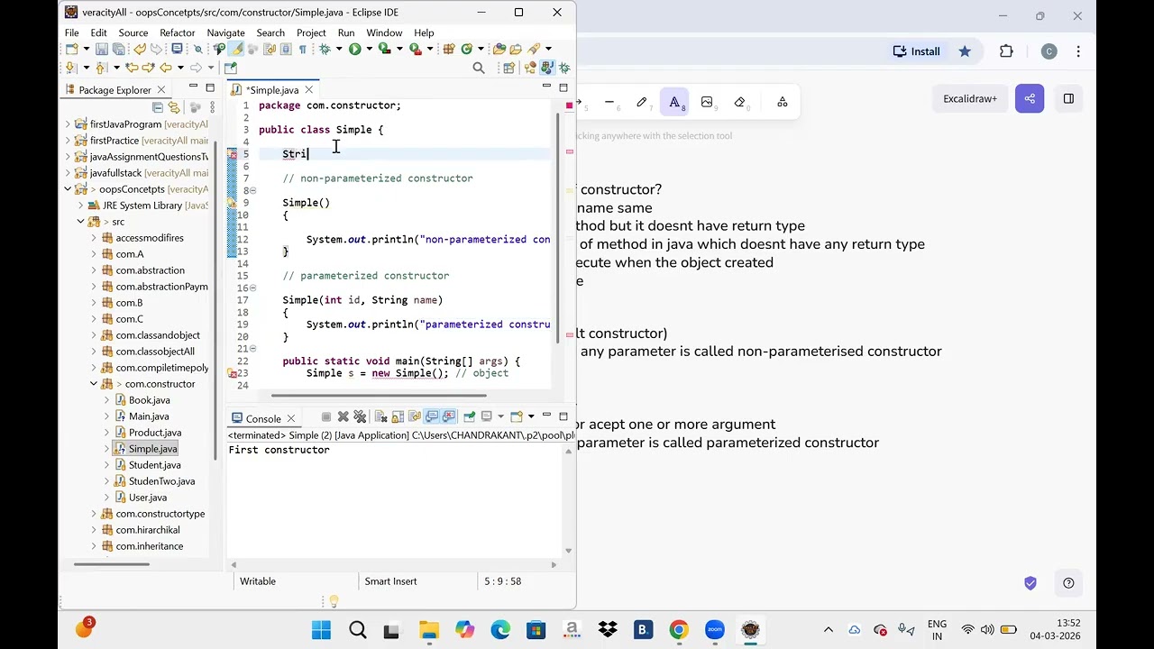 What is a Constructor | Types of Constructors in Java with Examples