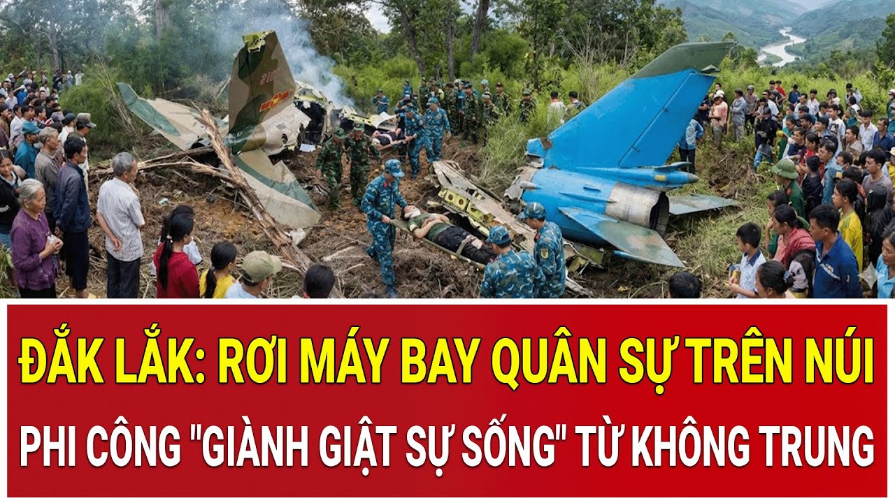 Rúng động Đắk Lắk: Rơi máy bay quân sự trên núi, phi công 