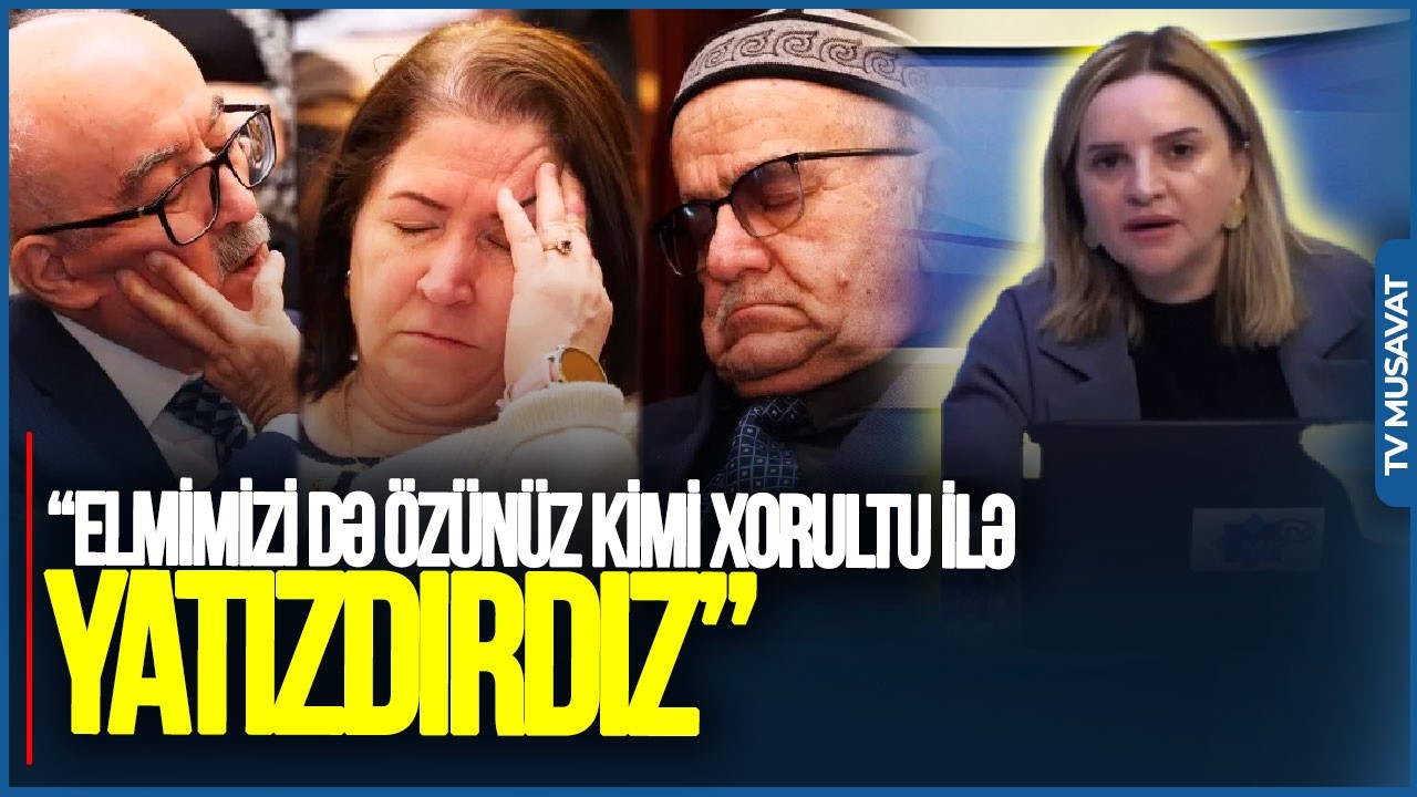 “Elmimizi də özünüz kimi XORULTU ilə yatızdırdız” - aparıcı AMEA-da yatanlara SƏSLƏNDİ