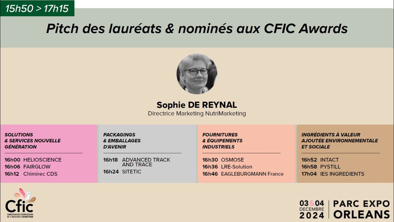 Pitch des lauréats & nominés aux CFIC Awards