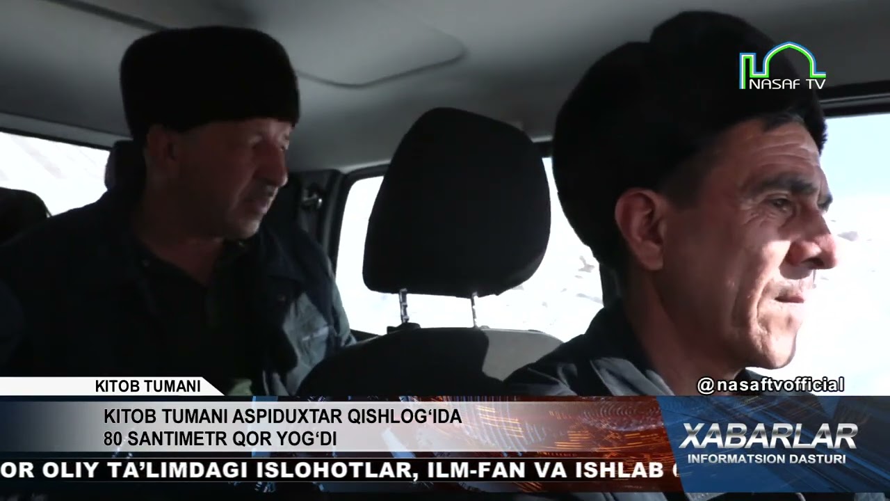 KITOB TUMANI ASPIDUXTAR QISHLOG'IDA 80 SANTIMETR QOR YOG'DI