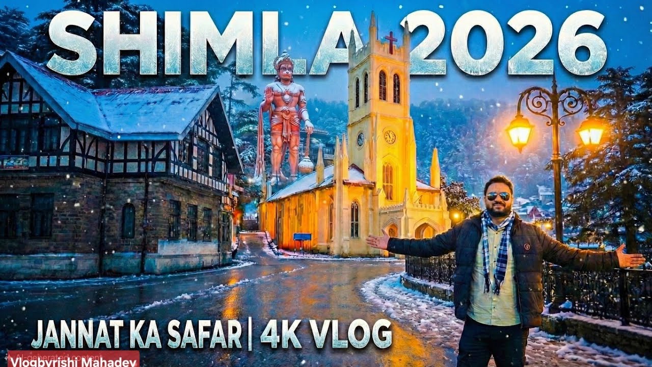 Shimla: Jannat Ka Safar 2026! Jakhu Temple Darshan & Mall Road! 4K Cinematic Vlog! #youtube #vlog