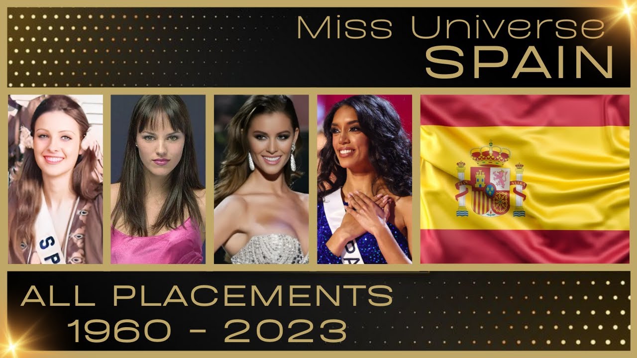 MISS UNIVERSE SPAIN | EVERY PLACEMENT 1960-2023 / CLASIFICACIONES