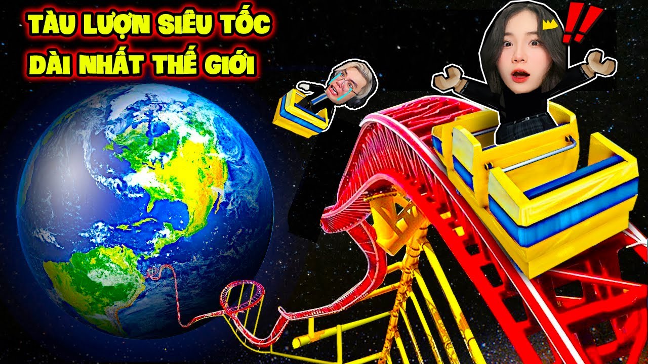 SAMMY VÀ PHONG CẬN CHƠI TÀU LƯỢN SIÊU TỐC DÀI NHẤT THẾ GIỚI TRONG ROBLOX