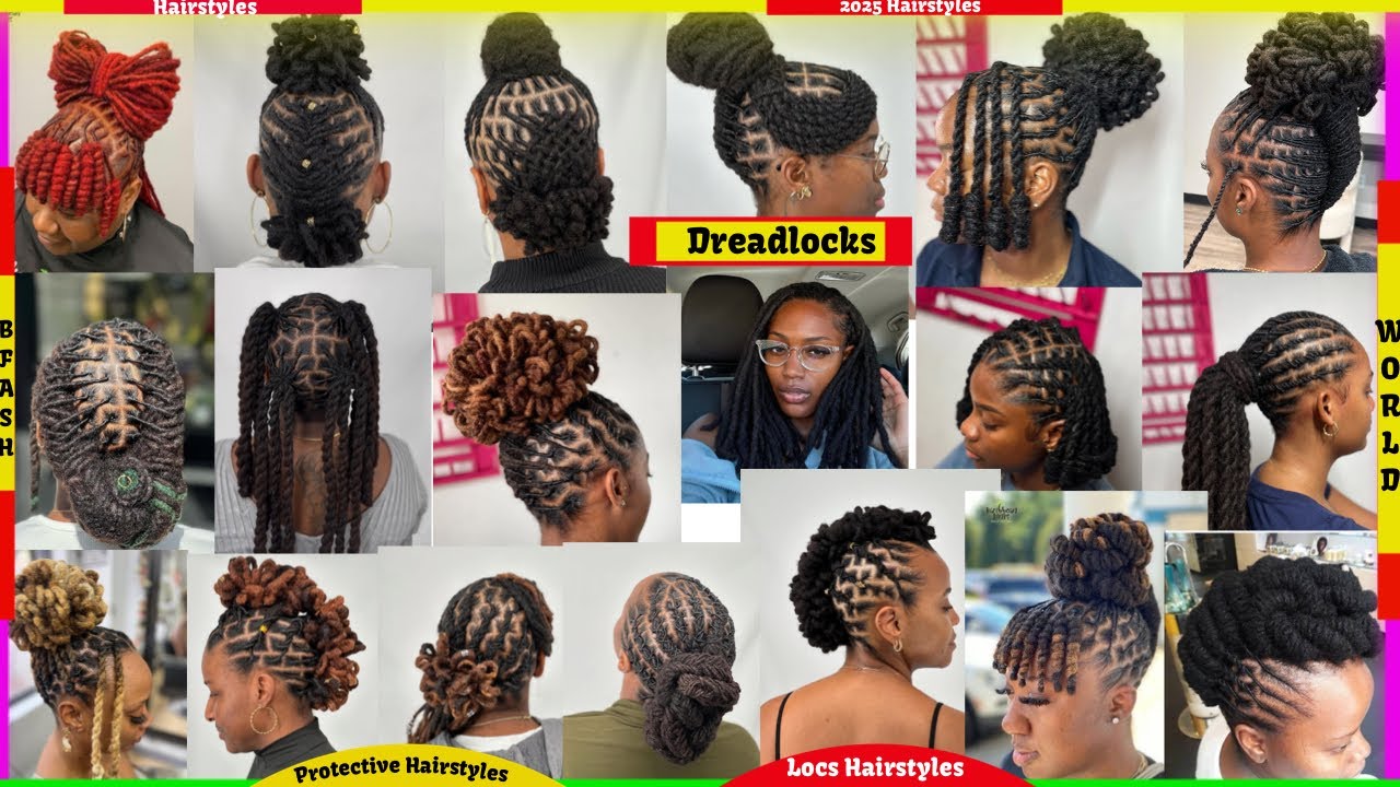 Dreadlocks hairstyles for 2025| Short & long locs styles |New dreadlocks hairstyles for women &girls