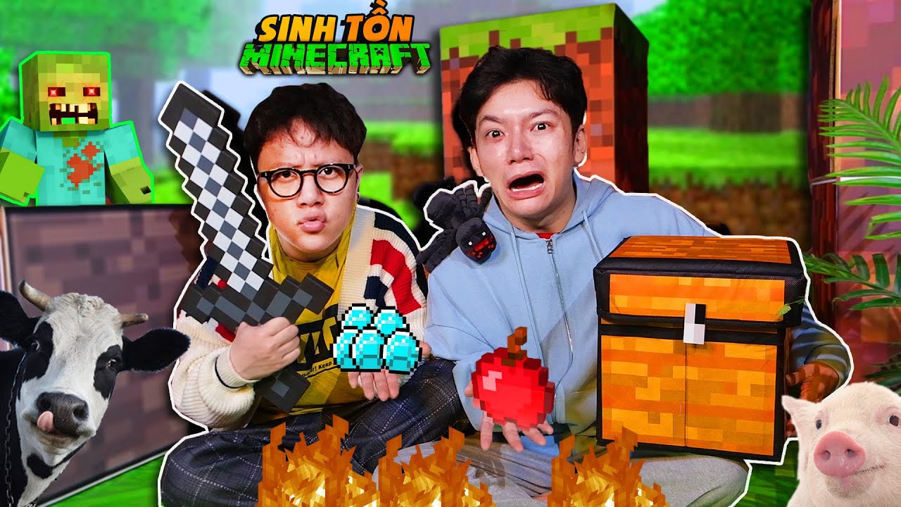 Thử Thách Sinh Tồn Trong Minecraft Ngoài Đời Thực