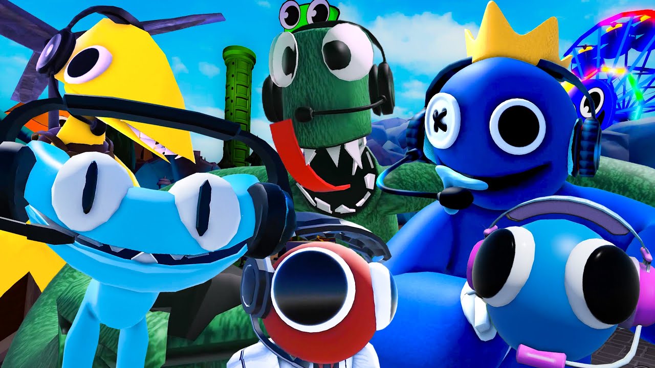 Новые монстры играют в Rainbow Friends, глава 2, обновление Odd World (Roblox)