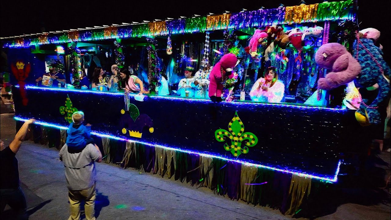 2026 Ocean Springs Mardi Gras Night Parade 2/13/2026 - Followup - Improved Motorcycle Audio