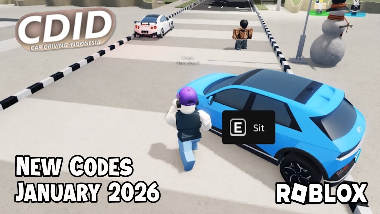 Новые коды для игры Roblox Car Driving в Индонезии (январь 2026 г.)
