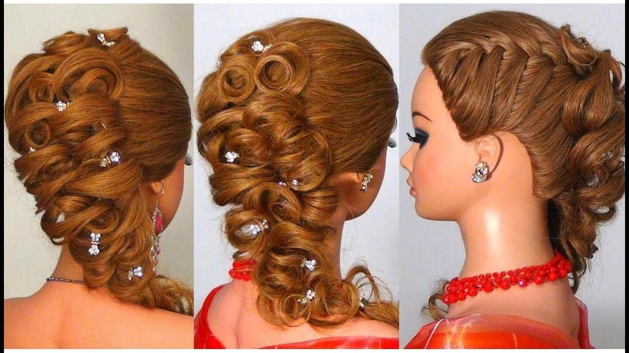 Прическа на длинные волосы. Hairstyle for long hair