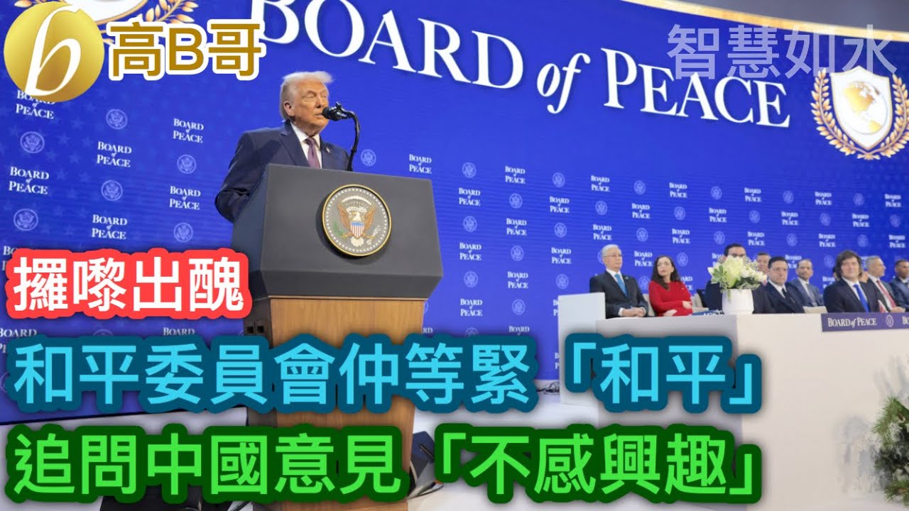 和平委員會仲等緊「和平」 追問中國意見「不感興趣」［智慧如水 – 高B哥 GBG］