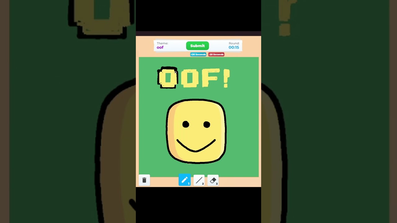 Drawing oof in Speed Draw ROBLOX ☺️🙂 #speeddrawing #art #speeddraw
