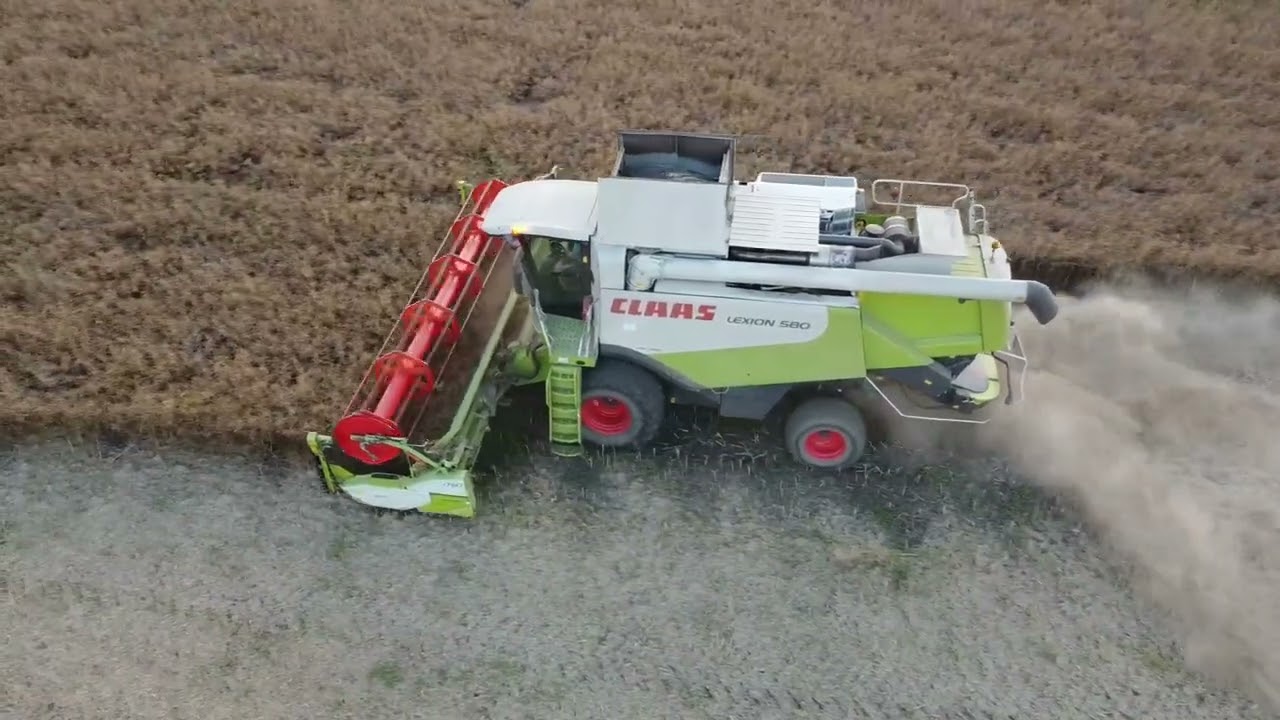 Claas kombaino nustatymai Rapsapjūtė