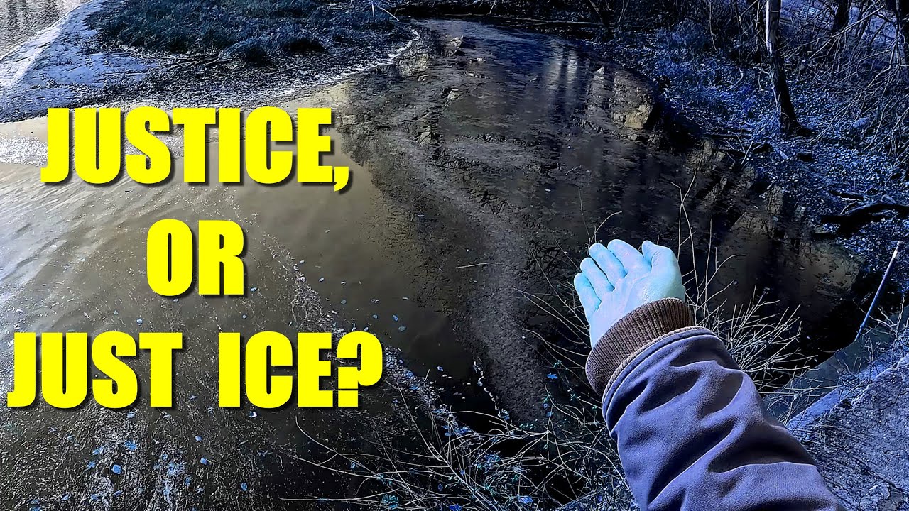 Winter Fishing in a New Jersey Creek
