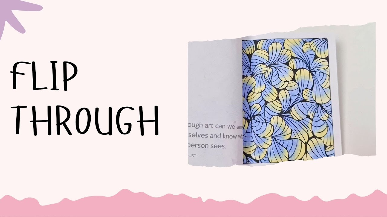 Completed Book Flip through Of Calm Colouring