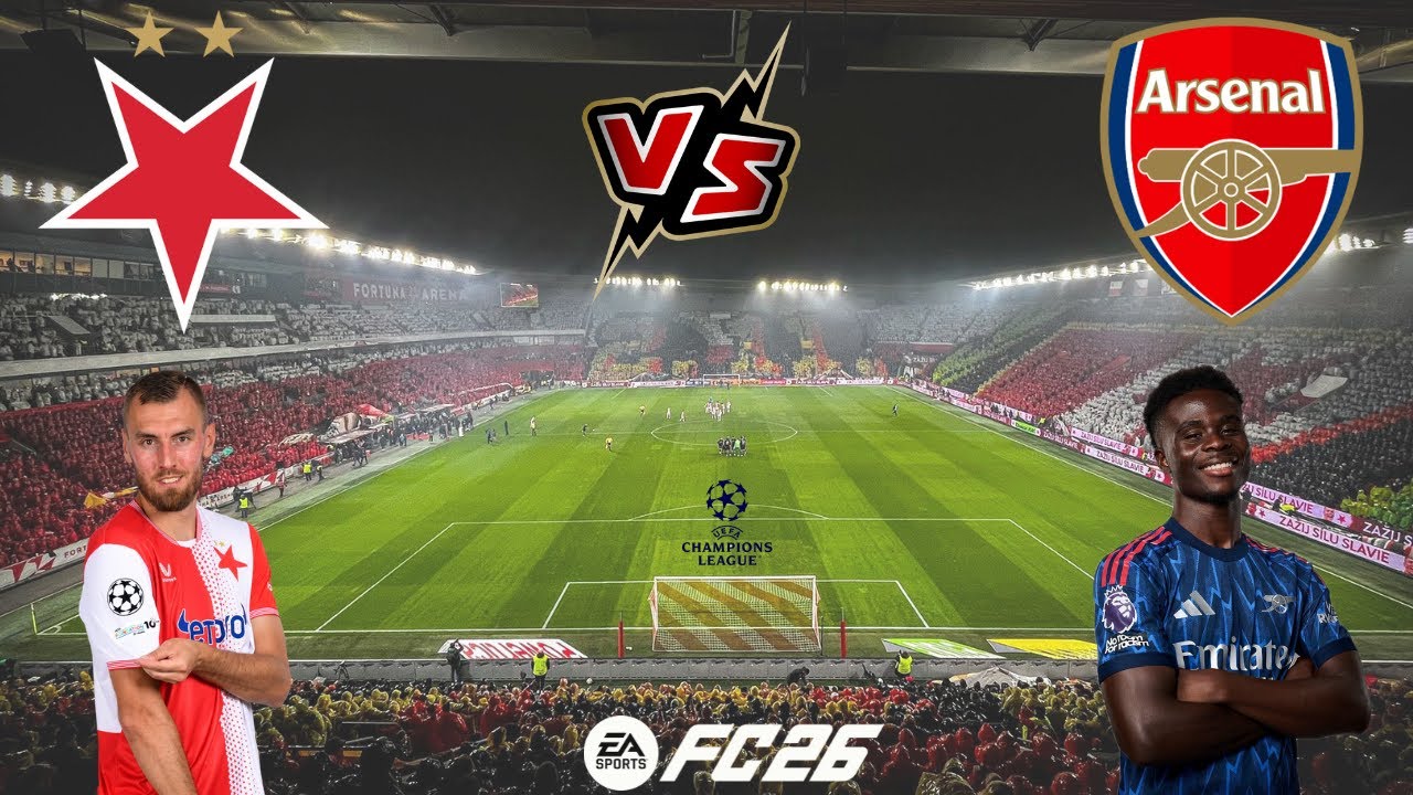 FC 26 CZ | SK Slavia Praha vs Arsenal FC - UEFA Champions League | PS5 |