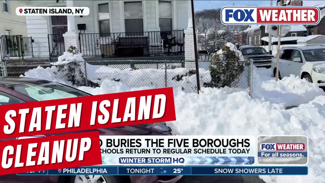 Staten Island Buried In Snow After Historic Blizzard