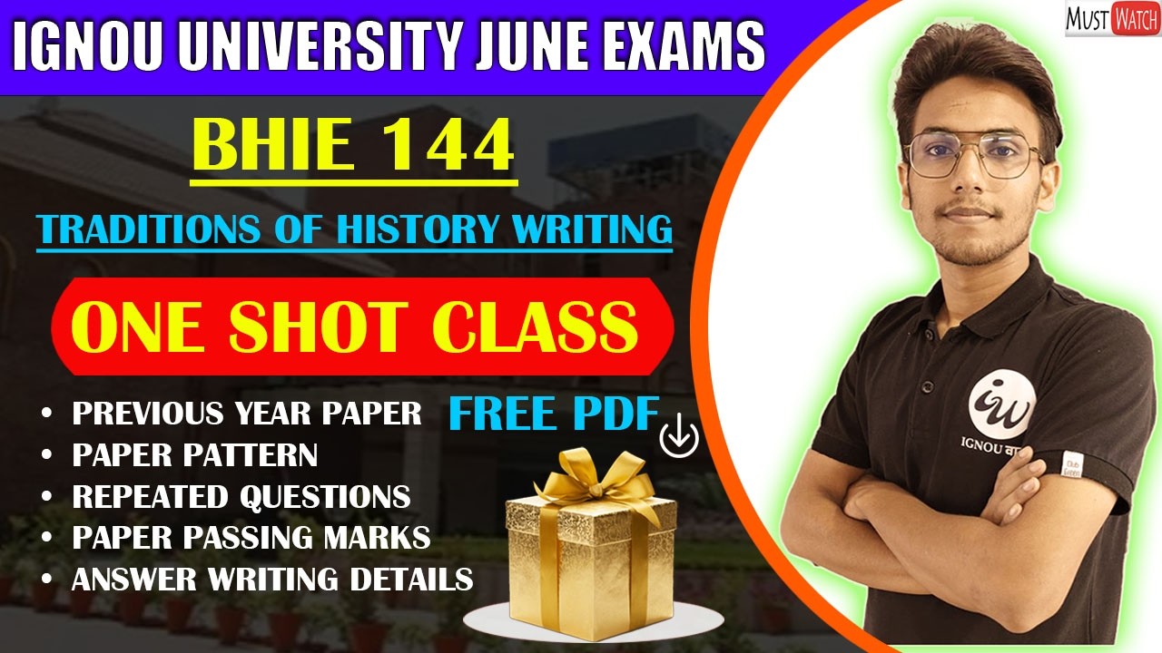 #115 BHIE 144 || TRADITIONS OF HISTORY WRITING-HIN || IMPORTANT QUESTIONS | IGNOU WALAY