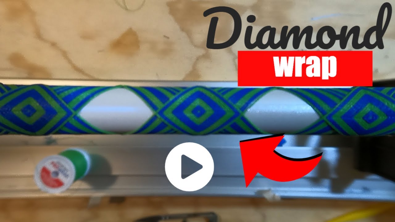 Diamond wrap Tutorial - Rod wrapping