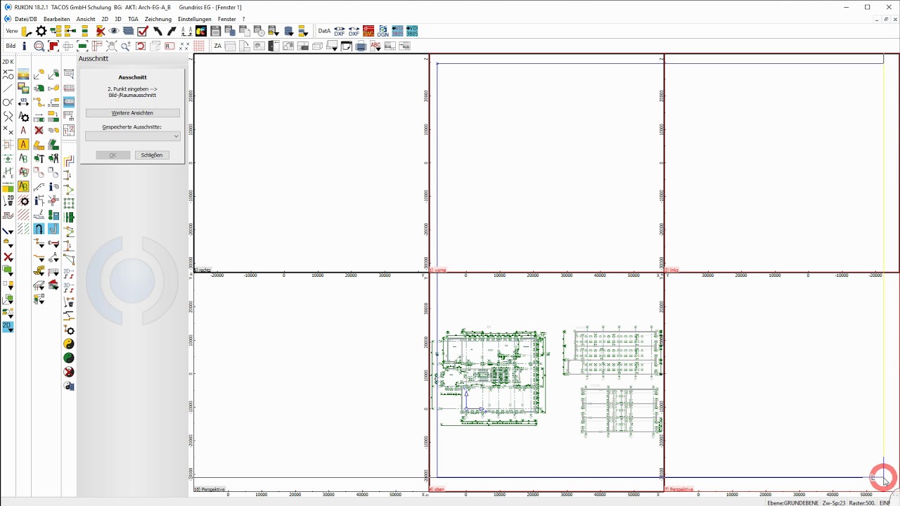 RUKON TGA Tutorial - Import von DWG Dateien