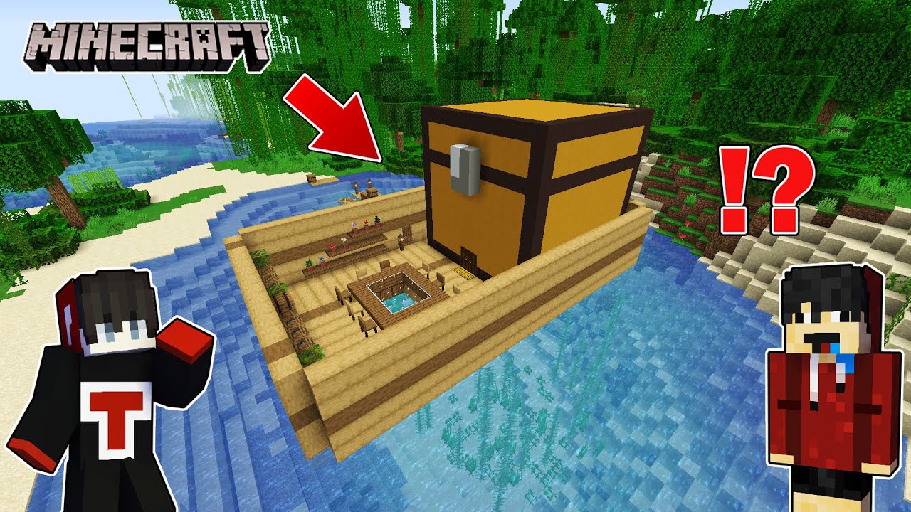 TankDemic Built GIANT BOAT House in OMOCITY | Minecraft 😂 | ( Tagalog )