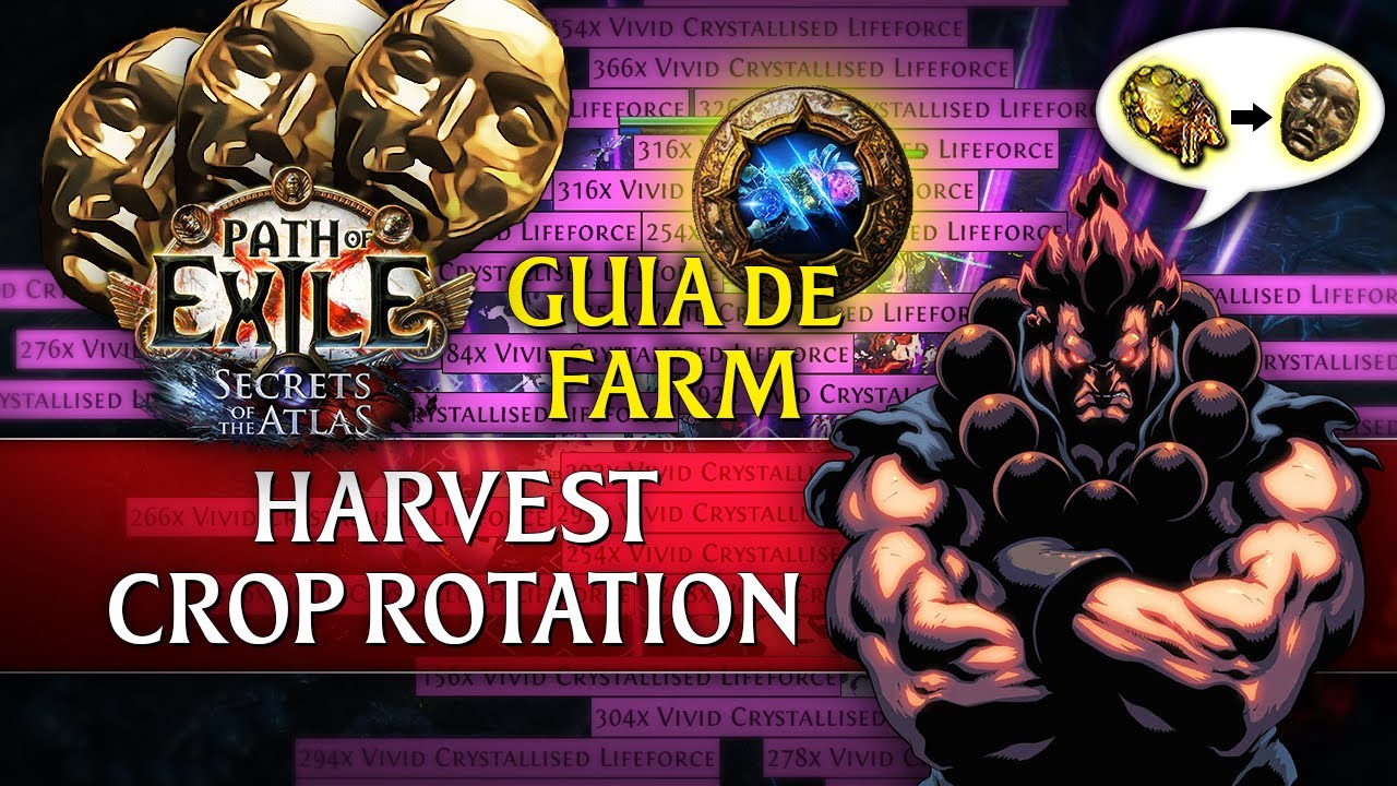 Meu Farm MAIS LUCRATIVO: Crop Rotation na Harvest! | Guia Completo de Farm PoE 3.26