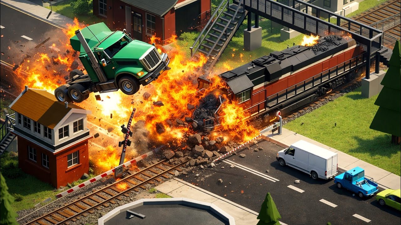 🚦 Railroad Crossing Mania – Can Anyone Survive This? | Gameplay #64