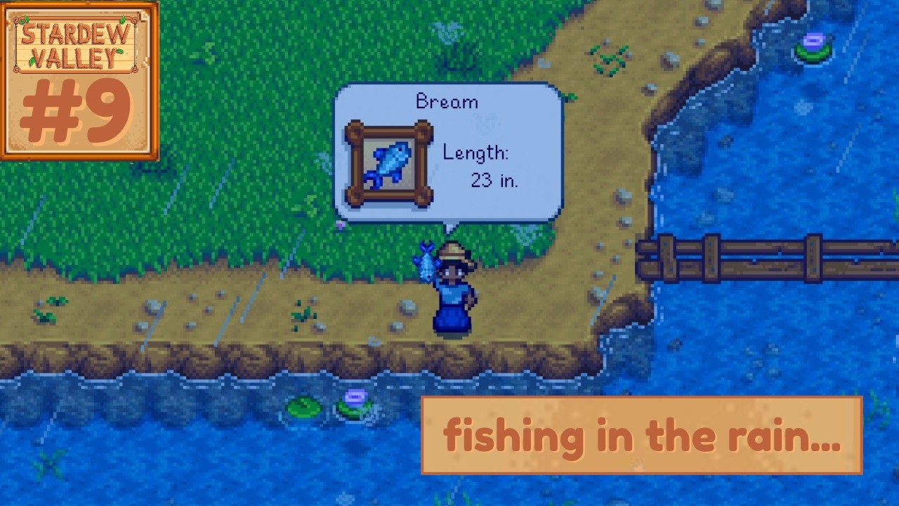 fishing in the rain | Stardew Valley #9
