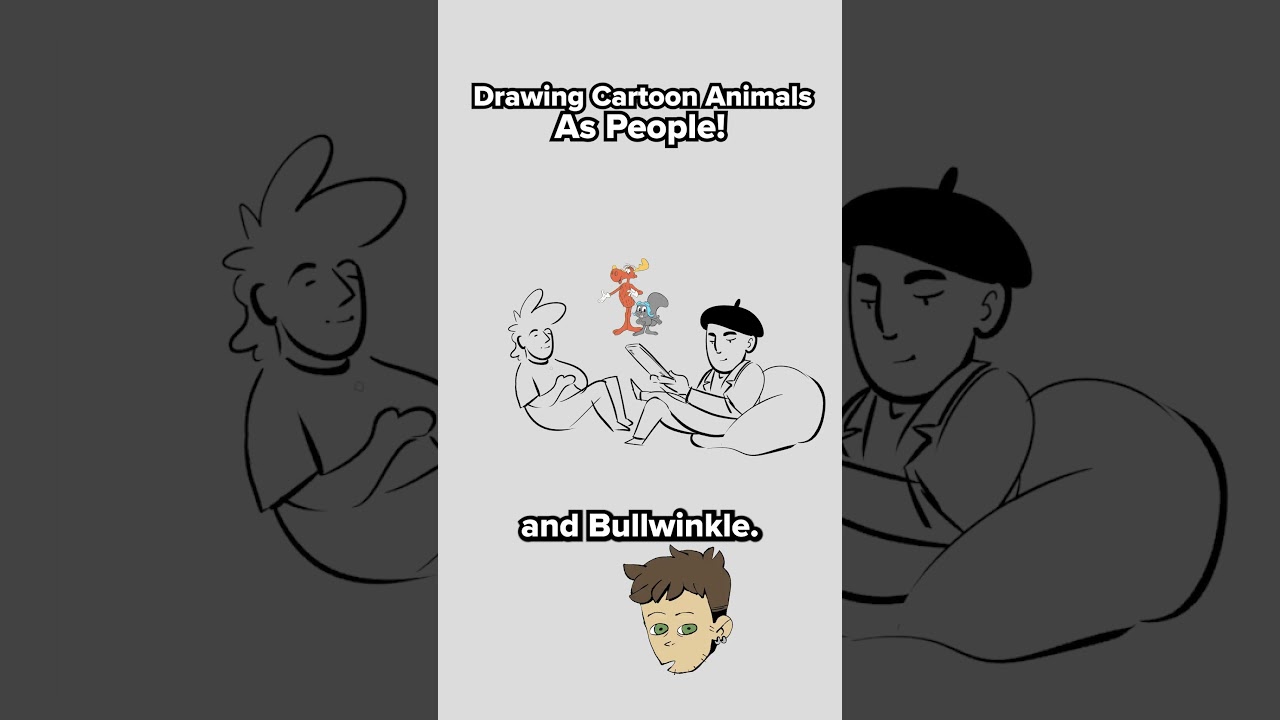 Drawing Cartoon Animals as People #drawing #cartoon #animal #character #art #guessinggame #funny